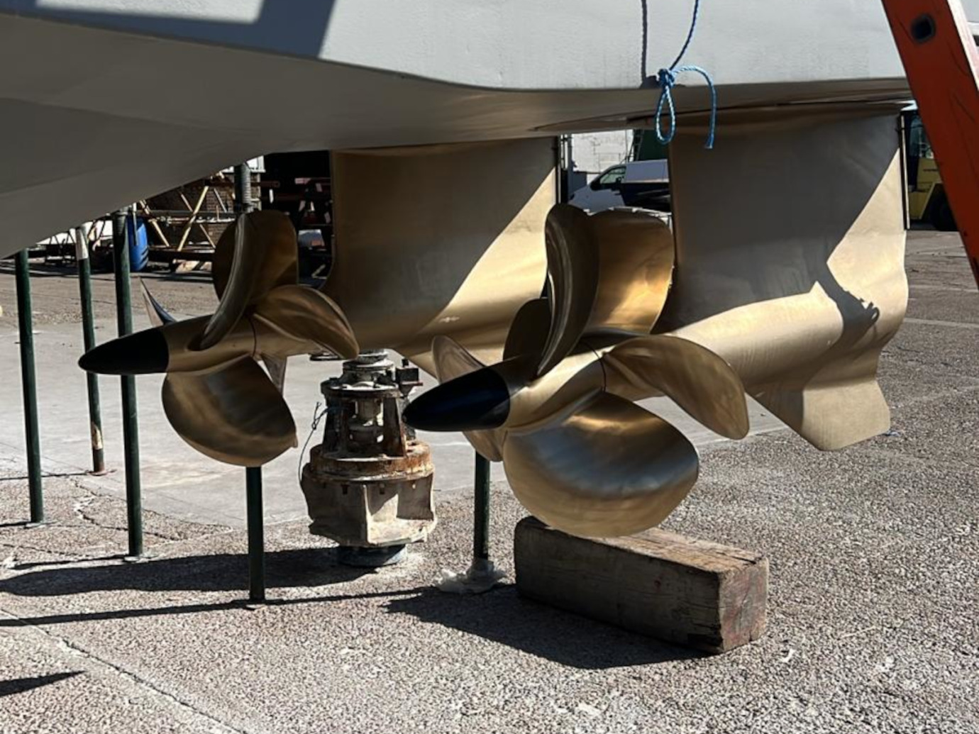 Propellers attached